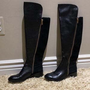 Black Michael Kors Knee High Boots